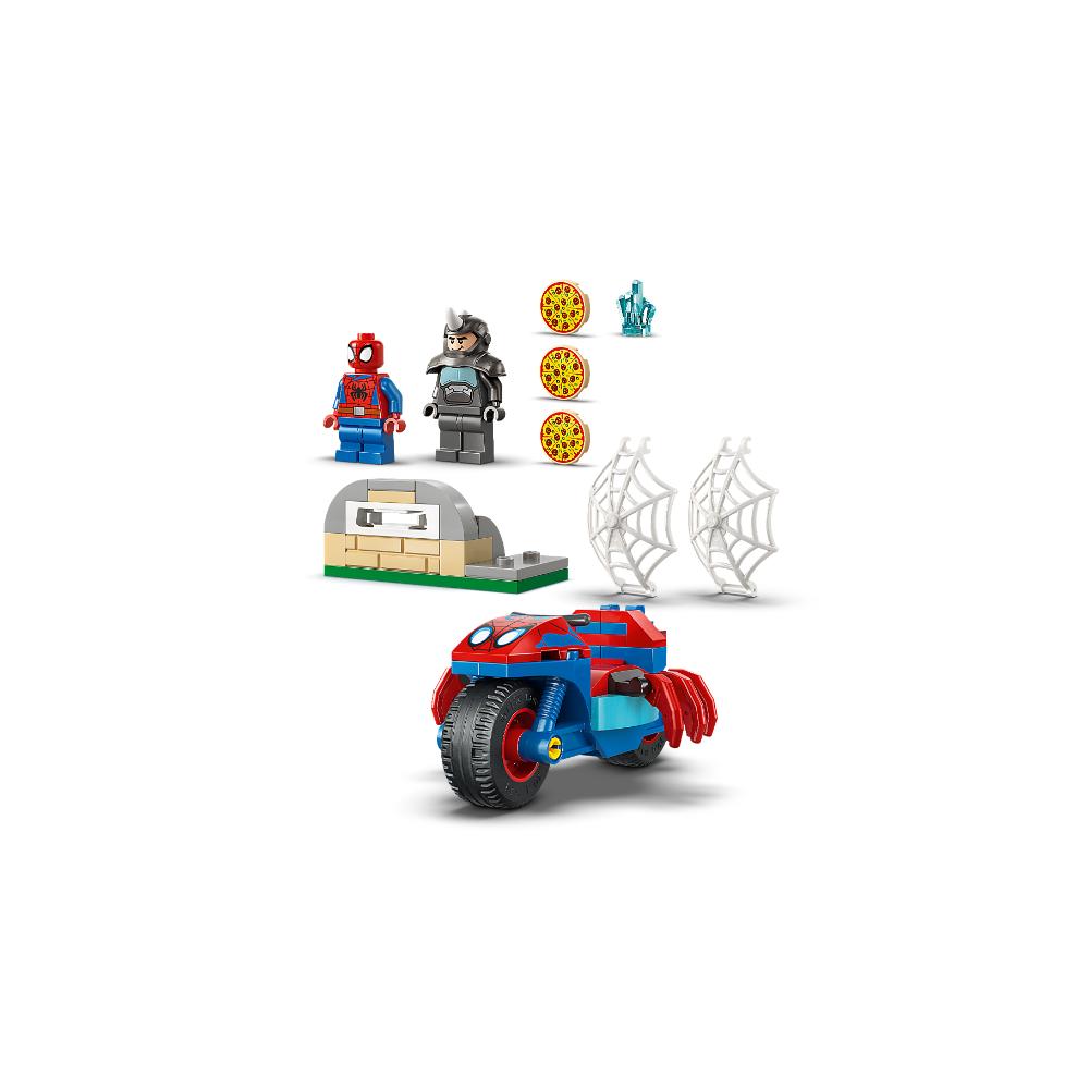 SPIDEY EN SU MOTO VS. RHINO