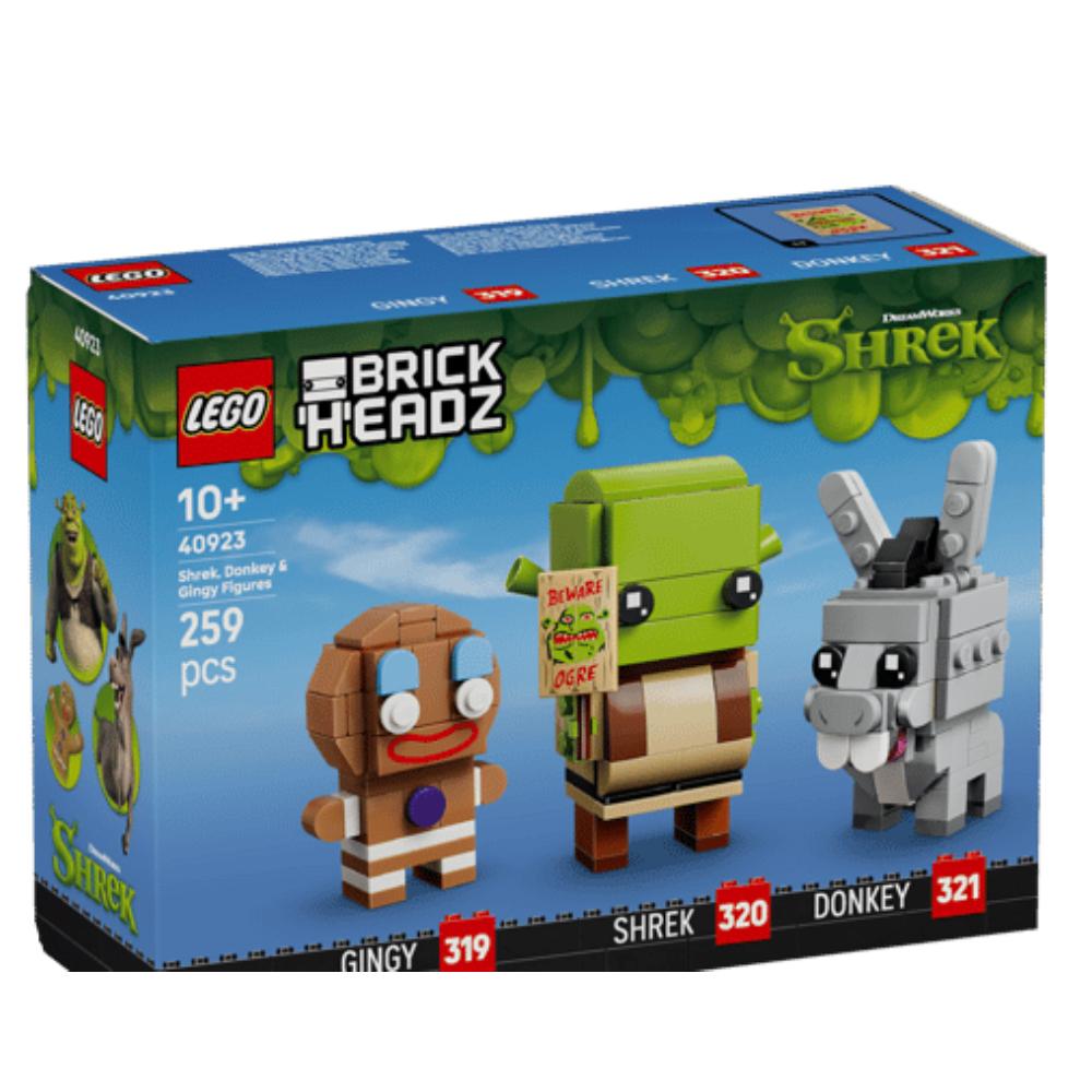 LEGO®Brickheadz: Figuras De Shrek, Asno Y Jengi (40923)_001