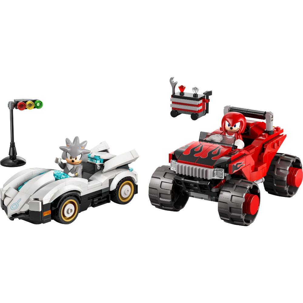 COCHE DE SILVER VS. MONSTER TRUCK DE KNUCKLES