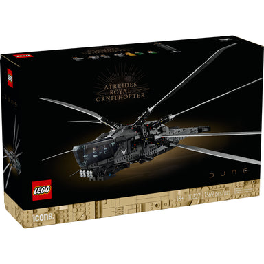 LEGO Icons Dune Atreides Royal Ornithopter con alas desplegables y minifiguras