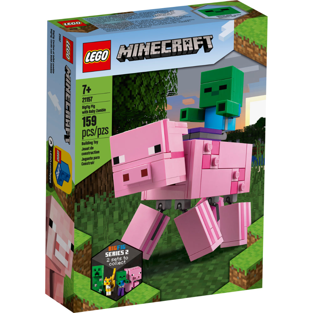 LEGO® Minecraft™ BigFig Cerdo con Bebé Zombie (21157)