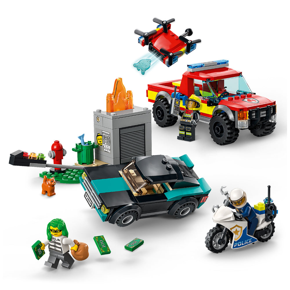 LEGO® City Rescate de Bomberos y Persecución Policial (60319)
