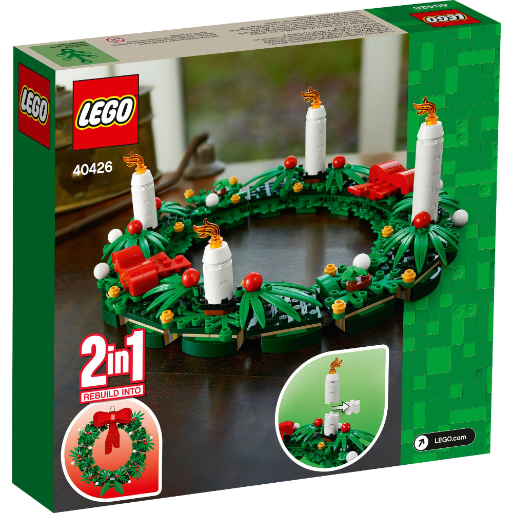 CORONA DE NAVIDAD “2 EN 1”