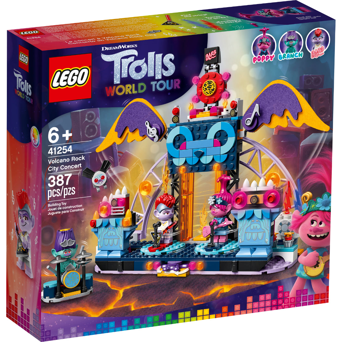 LEGO® Trolls 2 Concierto en Volcano Rock City (41254)