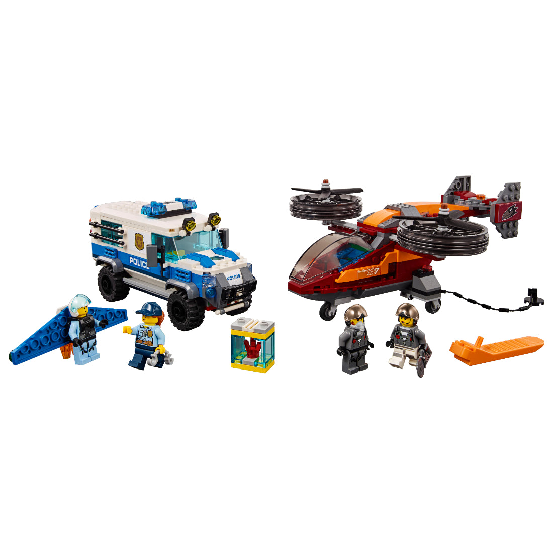 LEGO® City Policía Aérea Robo de Diamante (60209)