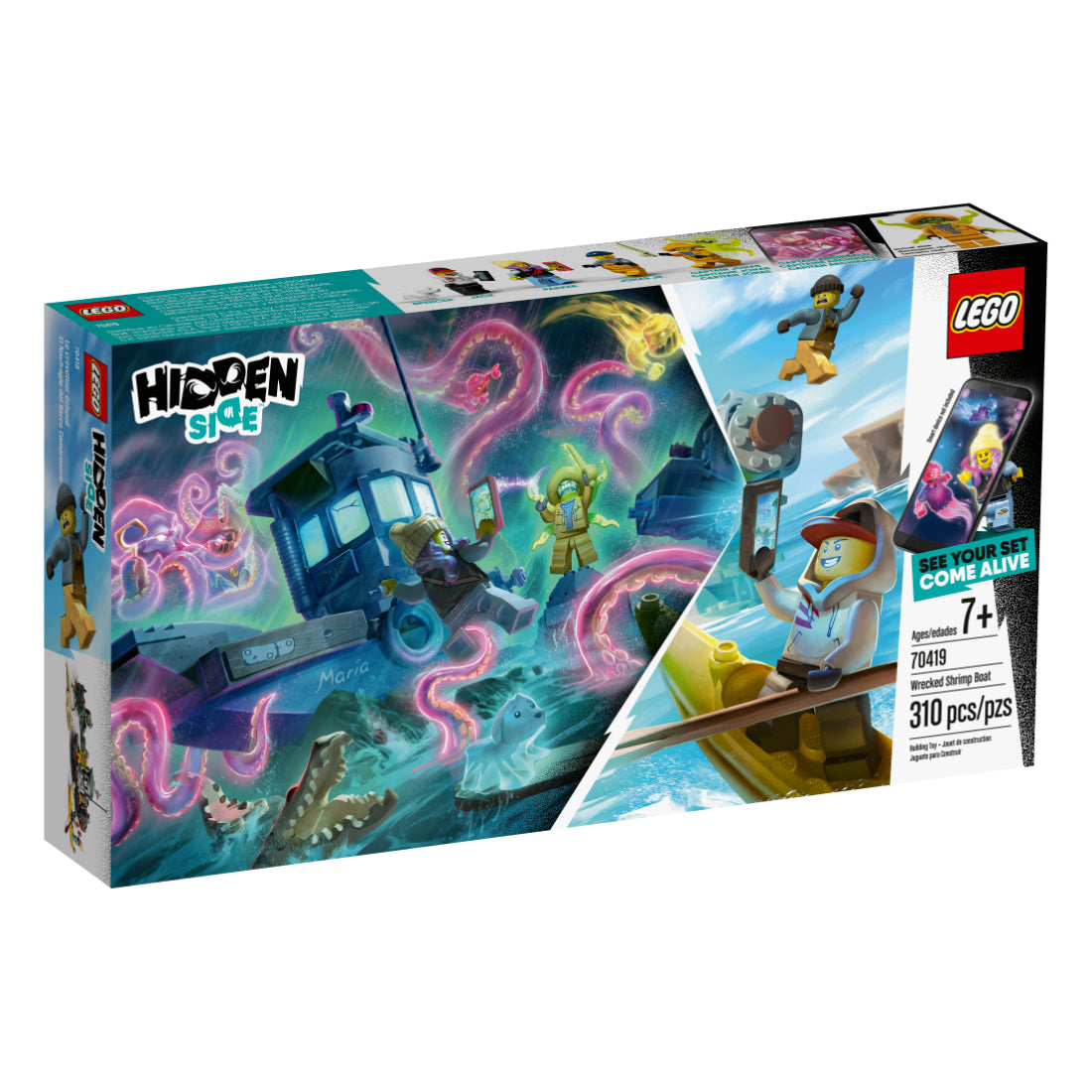 LEGO® Hidden Side™ E Naufragio de Barco Camaronero (70419)