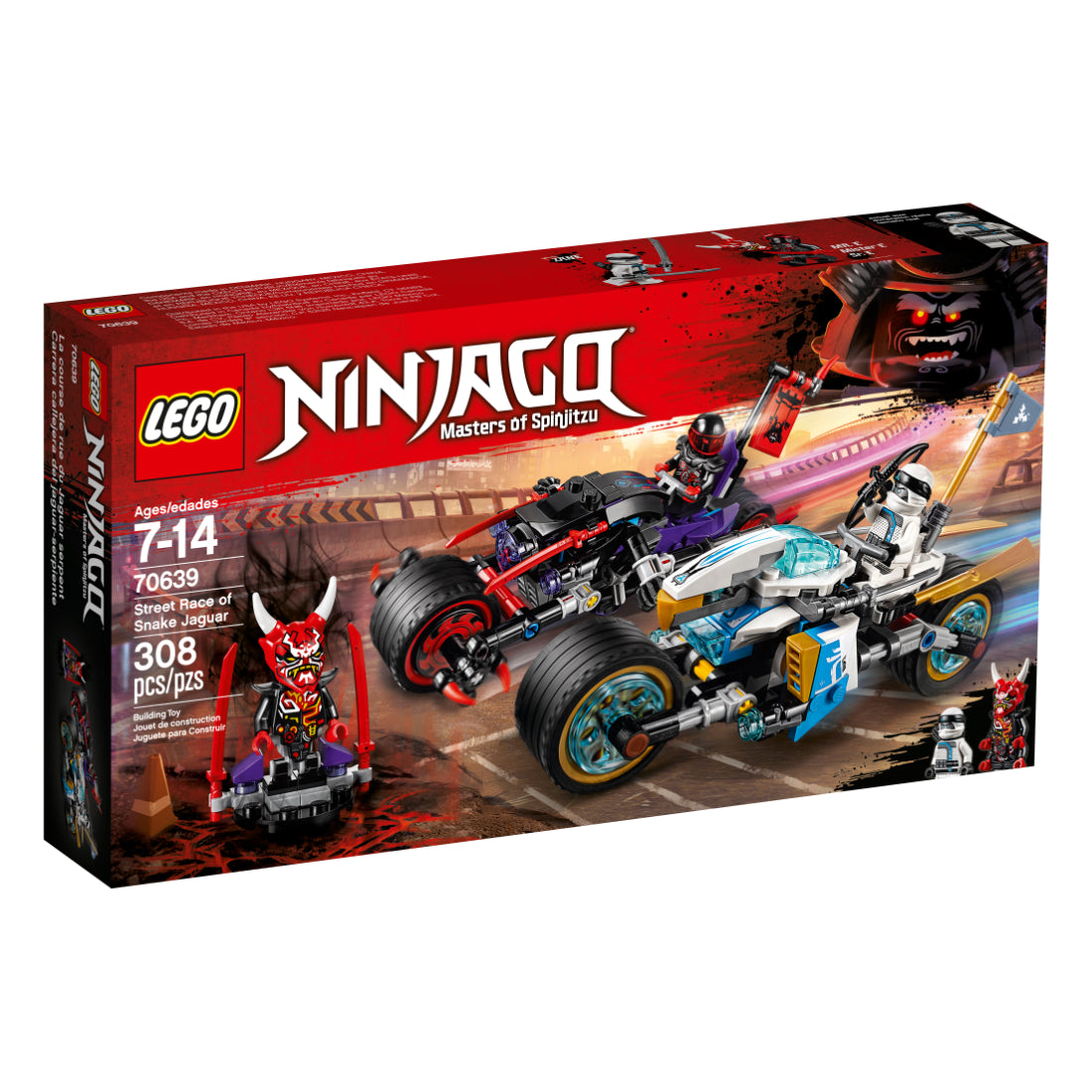 LEGO® NINJAGO Carrera callejera del jaguar-serpiente (70639)