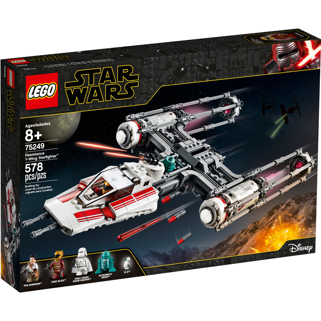 LEGO® Star Wars™ Caza Estear Y-wing de a Resistencia (75249)