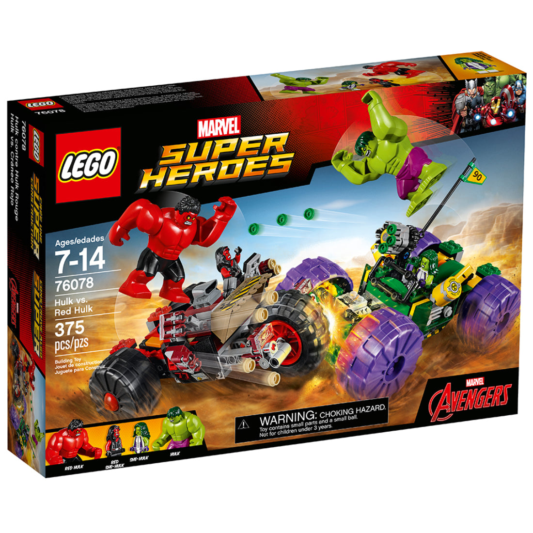 LEGO® Marvel Hulk vs. Hulk Rojo (76078)