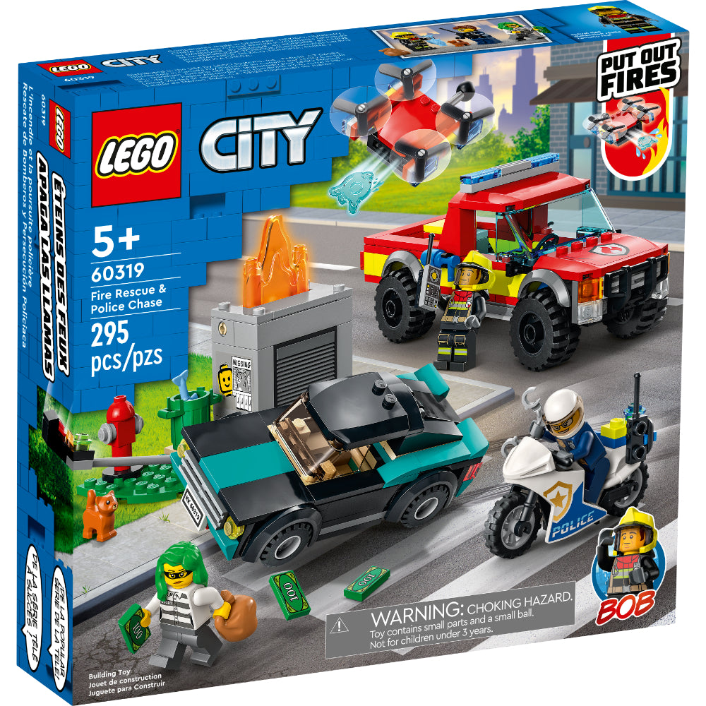 LEGO® City Rescate de Bomberos y Persecución Policial (60319)