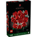 Ramo LEGO Icons de rosas rojas 10328 con diferentes etapas de floración y tallos largos